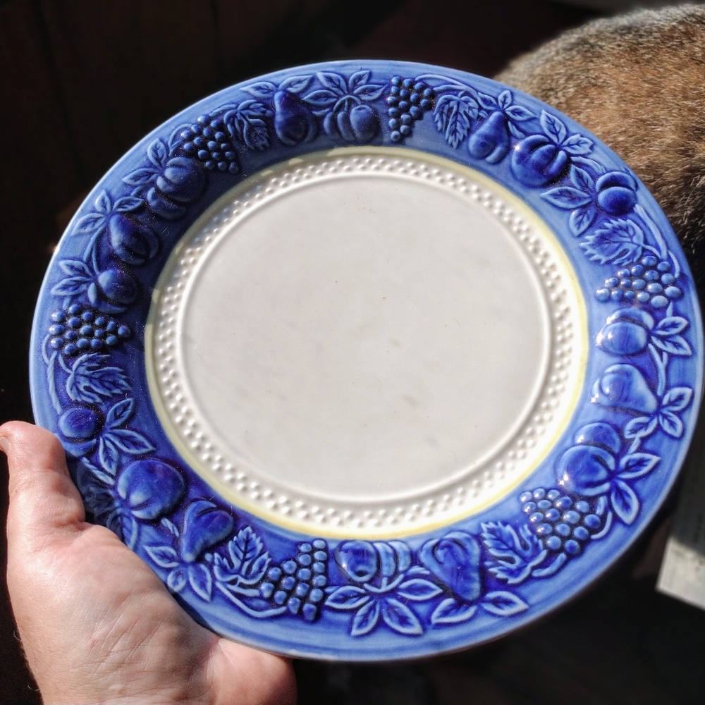 Vintage Embossed Fruit Plate